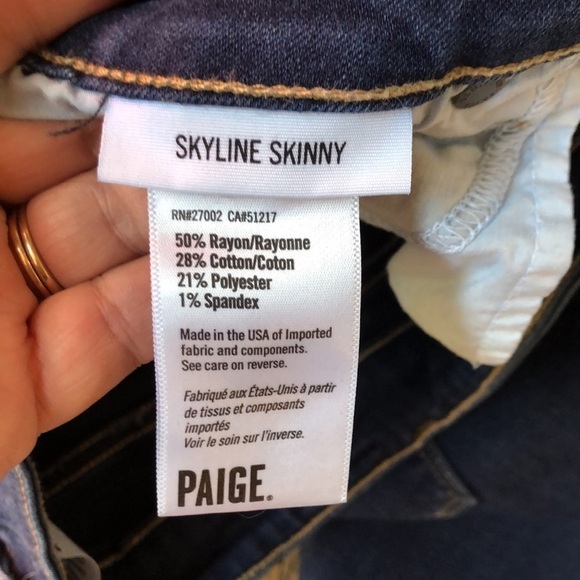 Paige Skyline Jeans Dark Wash - Picture 6 of 13